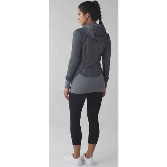 Lululemon Daily Practice Jacket Heathered Herringbone Size 6 - Picture 2 of 5